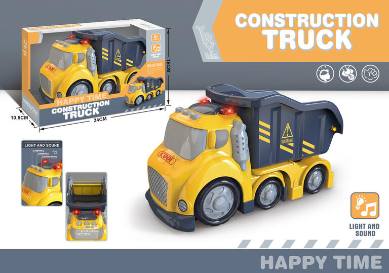 CAMION CONSTRUCTION TRUCK BASCULANTE LUZ Y SONIDO