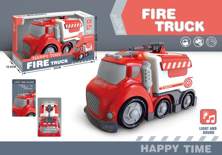 CAMION FIRE TRUCK CON LUZ Y SONIDO