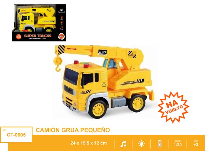 CAMION GRUA FRICCION LUZ Y SONIDO