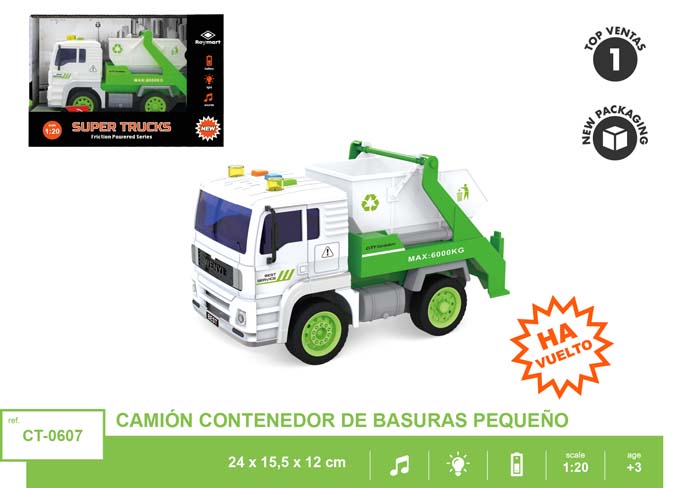 CAMION ECOLOGICO VOLQUETE PEQ. LUZ Y SONIDO