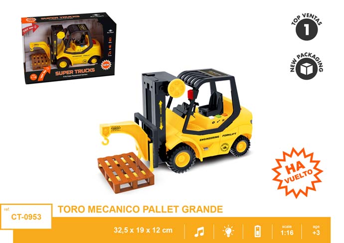 TORO MECANICO ESCALA 1:16,LUZ Y SONIDO 4 FUNCIONES