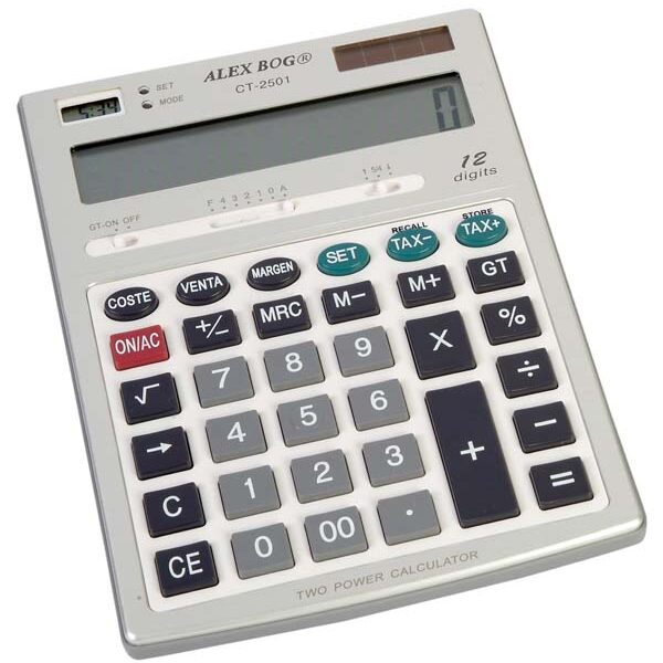 CALCUL.RELOJ ALUM.GDE.MULTIFUNCION