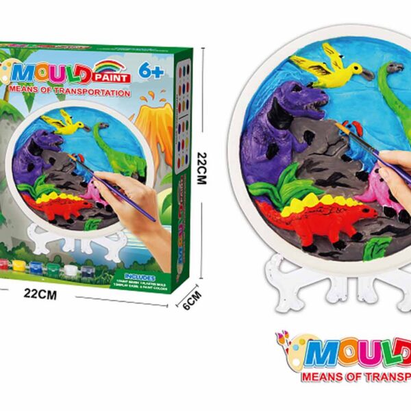 SET PINTURA MOLDE DINOSAURIOS