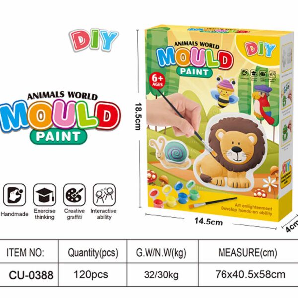 SET PINTURA MOLDE LION AND FRIENDS