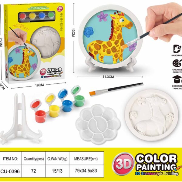 SET PINTURA MOLDE 3D JIRAFFE