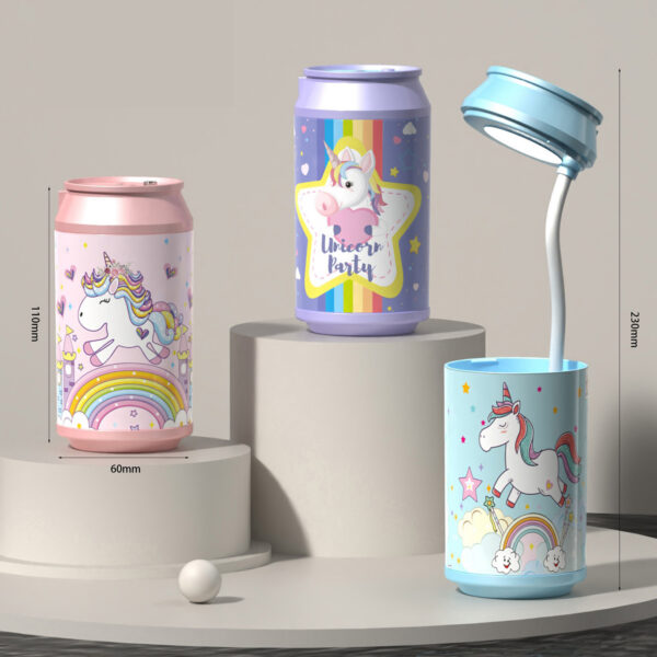 LAMPARA LATA SOBREMESA UNICORNIO 3 MODELOS