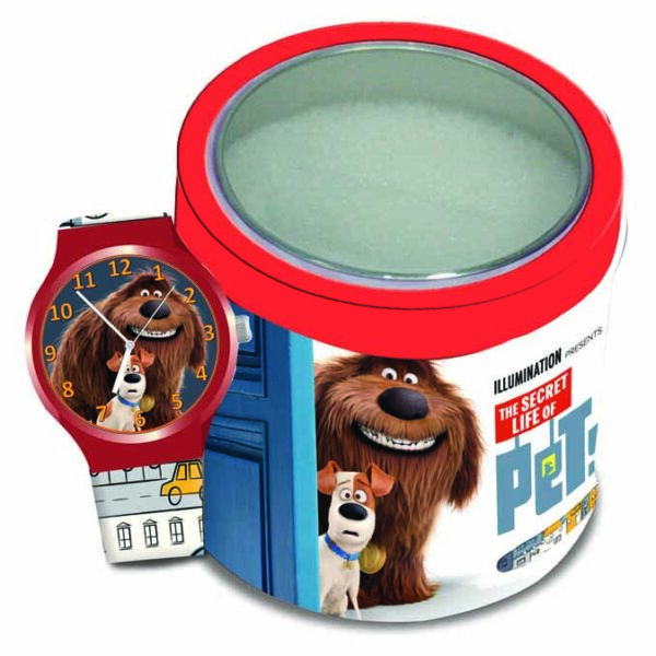 RELOJ EN TIN BOX COL. PETS
