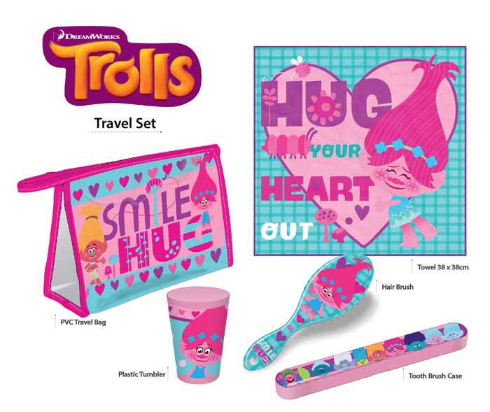 SET ASEO VIAJE TROLLS
