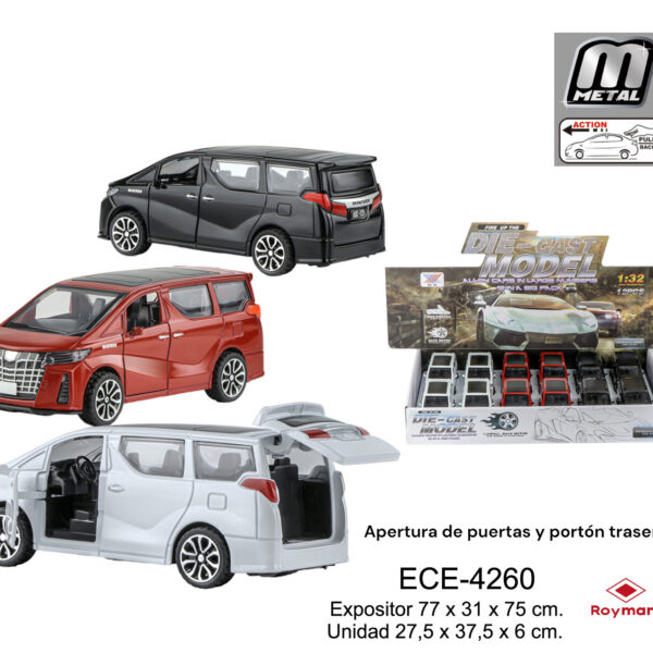 EXP.12 CARAVAN PULL BACK ESCALA 1:32 ,3 COLORES