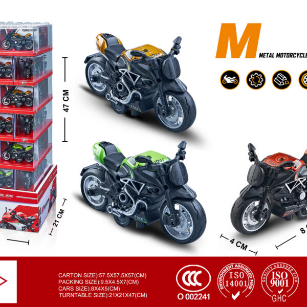 EXP.48 MOTOS PULL BACK ESCALA 1:16