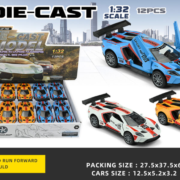 EXP.12 LAMBORS SPORT 69 ESC. 1:32 PULL BACK,3 COL.