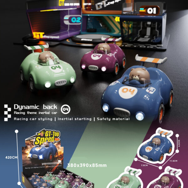 EXP.9 COCHES BEAR CAR,3 COLORES