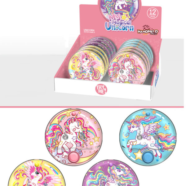 EXP.12 WATER GAME ROUND UNICORNS ,4 MODELOS