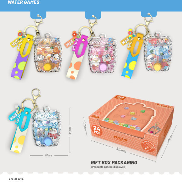EXP.24 JUEGOS DE AGUA LLAVERO BOLSITO,4 MODELOS