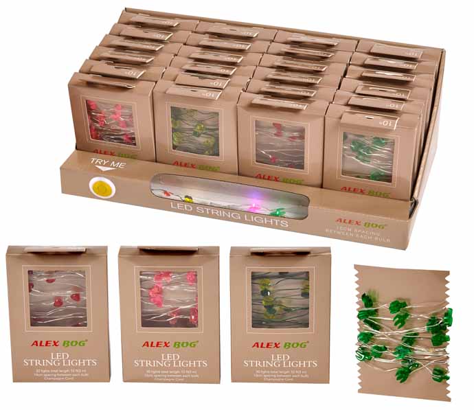 EXP.24 GUIRNALDAS LED,4 MODELOS SURTIDOS