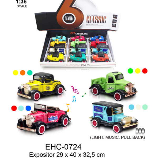 EXP.12 COCHES VIP AUTO CLASICO 1:36 LUZ Y SONIDO