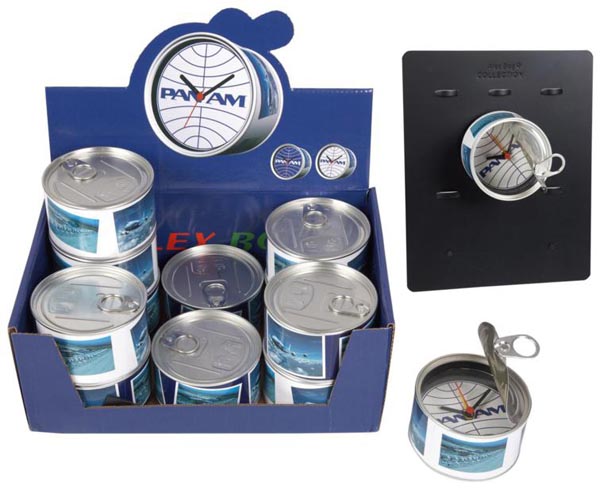 EXP.12 RELOJES DESPERTADOR LATA,COLEC.PAN AM