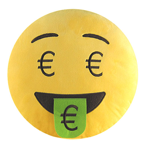 COJIN EMOTICONO EURO EYES 32 CMS.