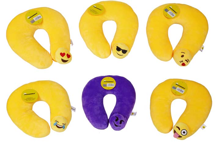 COJIN DE CUELLO EMOTICONOS,6 MODELOS SURTIDOS