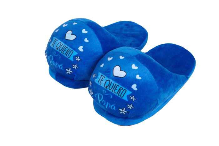 SLIPPERS 28 CMS.C/MENSAJE TE QUIERO PAPA