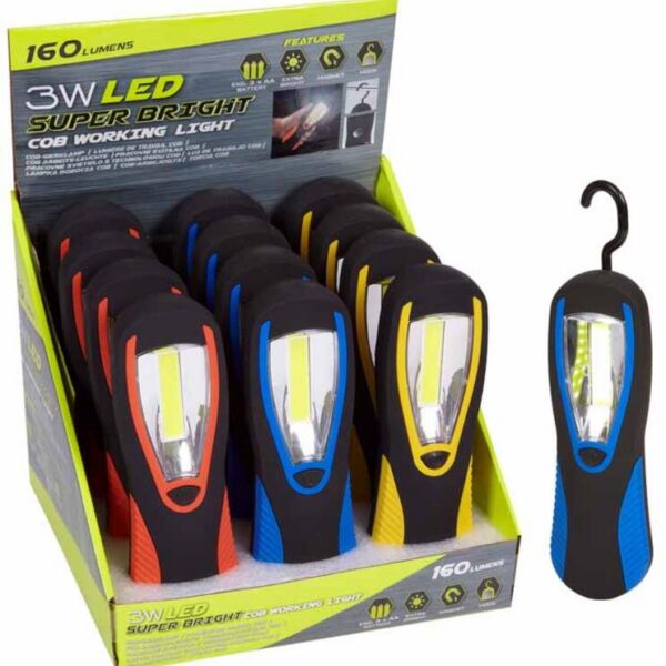 EXP. 12 LINTERNAS 3W LED GRAN LUZ,4 COLORES