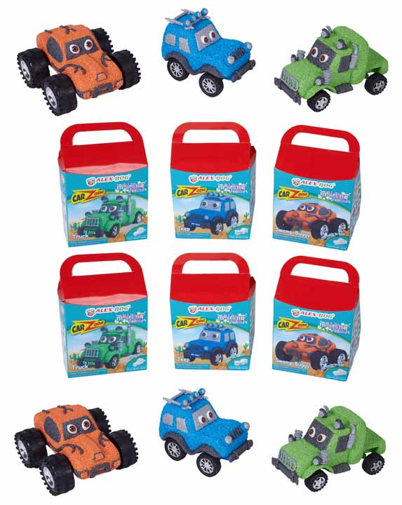 PACK 6 SETS MOLDEA TUS COCHES ,3 MODELOS