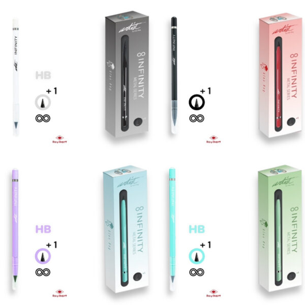 EXP.24 LAPICES INFINITY ROUND METAL BODY 6 COL.