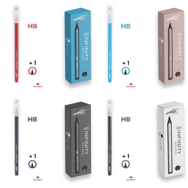 EXP.24 LAPICES INFINITY HEXAGON METAL BODY 6 COL.