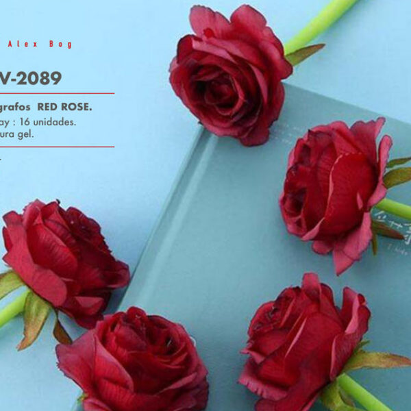 EXP.16 BOLIS GEL ROSAS ROJAS