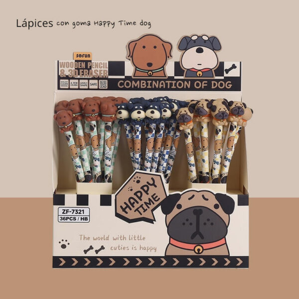 EXP.36 LAPICES CON GOMA DE BORRAR 3D 3 MODELOS