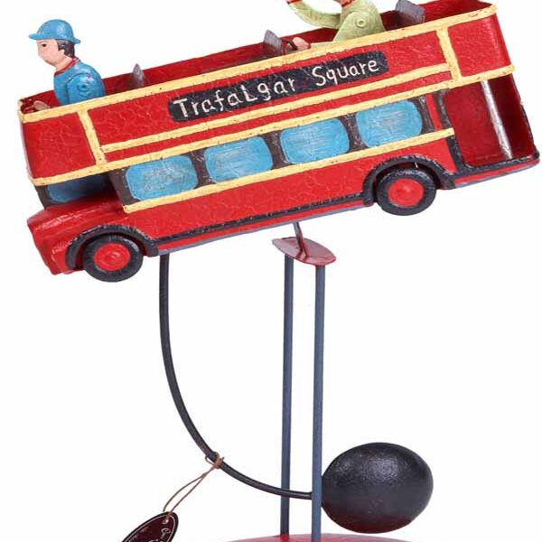 FIGURA METAL BALANCIN TRANVIA LONDON