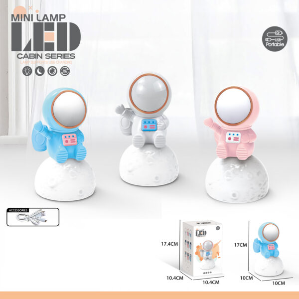 MINI LAMPARA LED ASTRONAUTA 3 COLORES