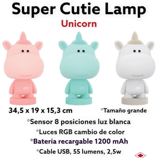 LED LAMP UNICORN RGB 8 CAMBIOS COLOR ,3 COLORES