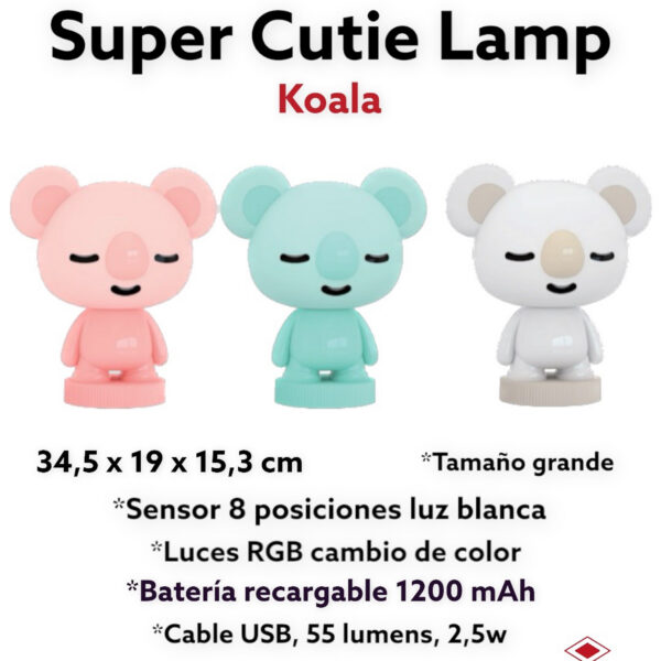 LED LAMP KOALA RGB 8 CAMBIOS COLOR ,3 COLORES