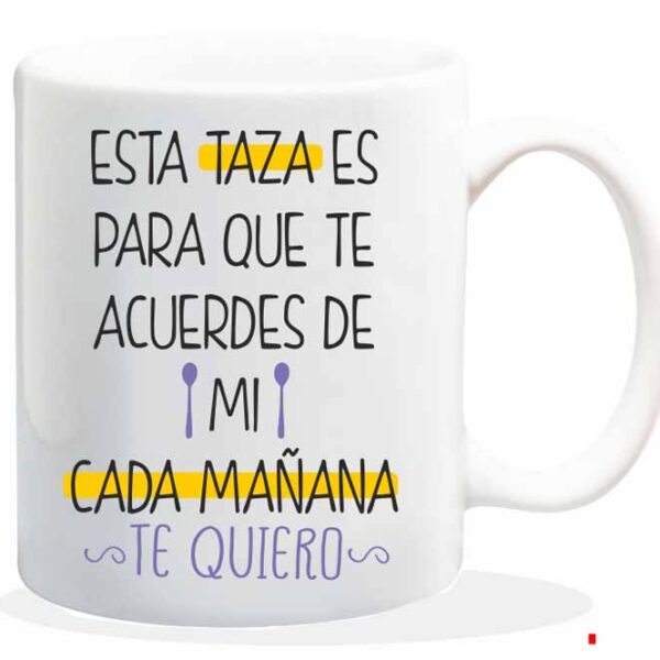 NEW MUG CON MENSAJE ESTA TAZA ES PARA QUE TE