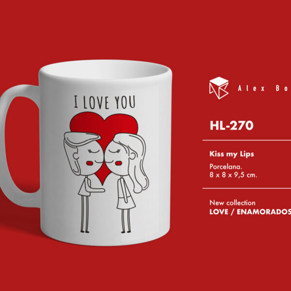 MUG ENAMORADOS I LOVE YOU