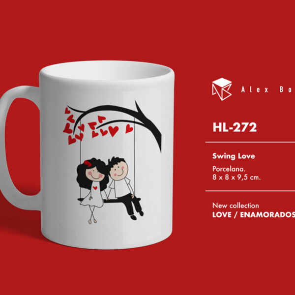 MUG ENAMORADOS LOVE ON SWING