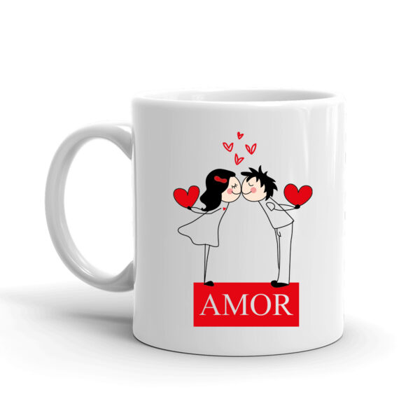 MUG ENAMORADOS AMOR CON BESO