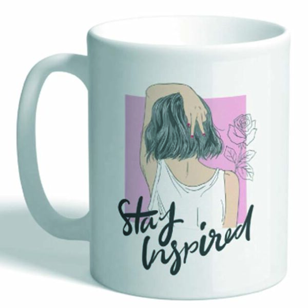 MUG CON MENSAJE STAY INSPIRED