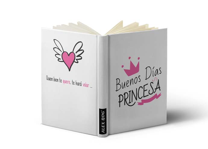 LIBRETA CON MENSAJE A6,BUENOS DIAS PRINCESA