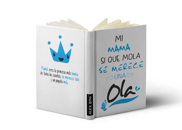 LIBRETA CON MENSAJE A6,MI MAMA SI QUE MOLA...