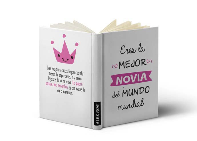 LIBRETA CON MENSAJE A6,ERES LA MEJOR NOVIA..