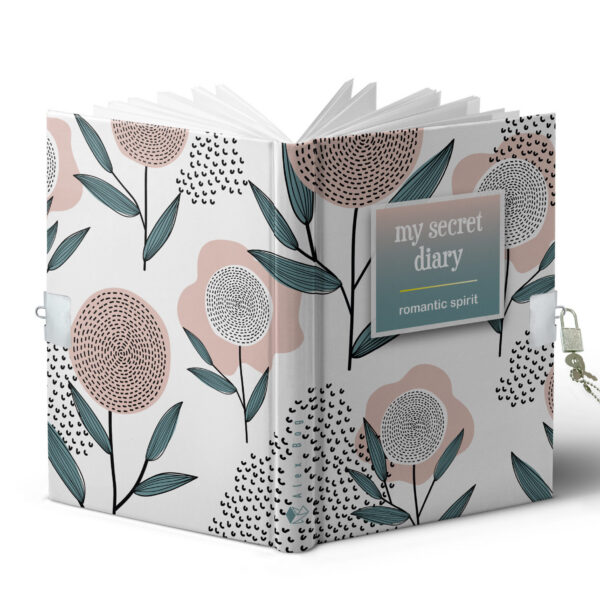 DIARIO A5 168H.C/CANDADO ROMANTIC SPIRIT