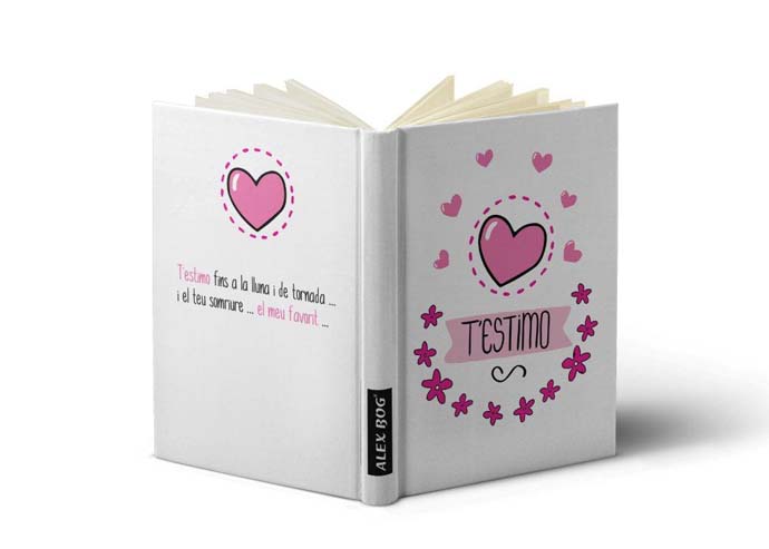 LIBRETA CON MENSAJE A6, T' ESTIMO