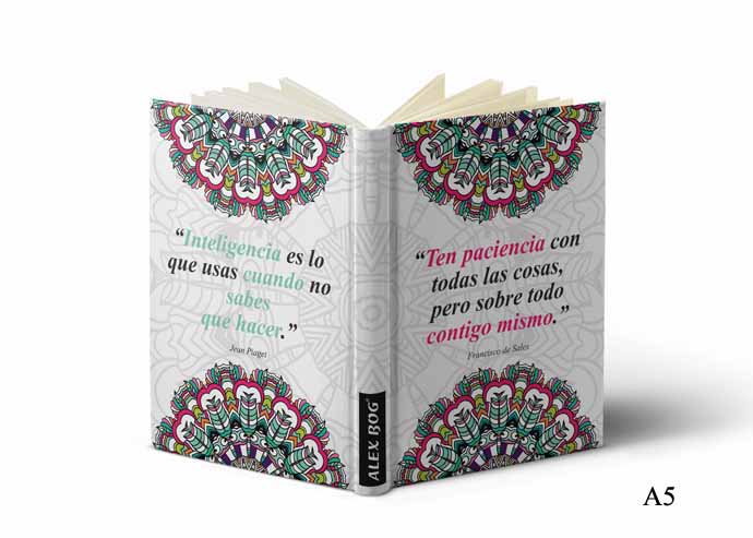 LIBRETA C/ MENSAJE A5 MANDALA TEN PACIENCIA CON..