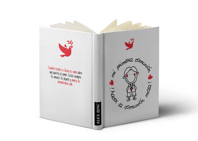 LIBRETA C/ MENSAJE A6 COMUNION BOY