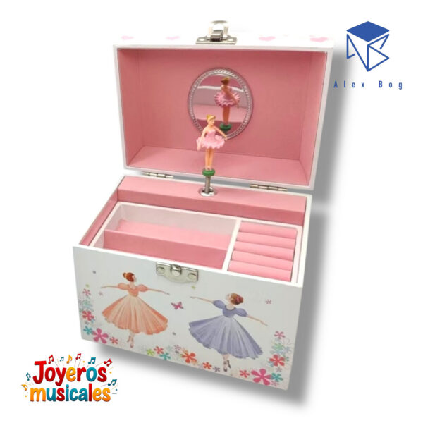JOYERO MUSICAL C/ASA PERLAS COL.BALLERINAS