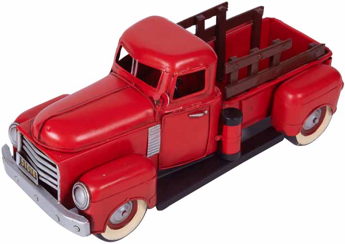 COCHE METAL PICK UP 1950 ROJO GMC