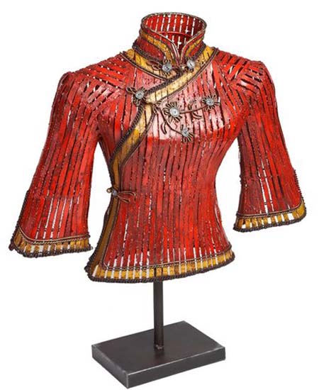 BUSTO METALICO ROJO GRANDE