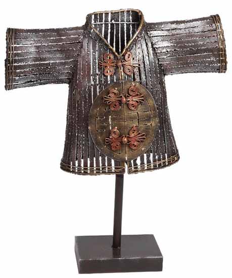 BUSTO METALICO CHINO COLOR GRIS